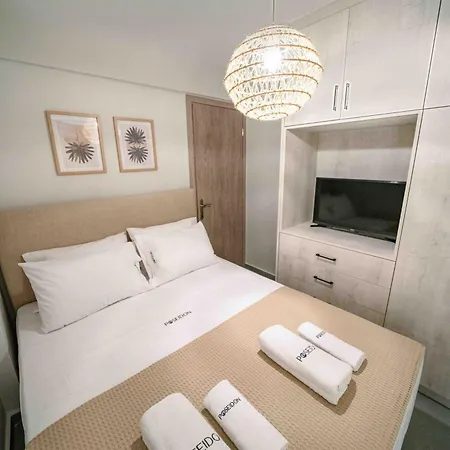 아파트 Poseidon Sea View - Sea, 니키아나